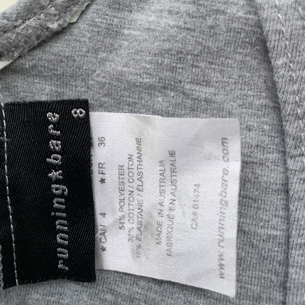 RUNNING BARE GREY CROP - Size 8 - Picture 3 of 3